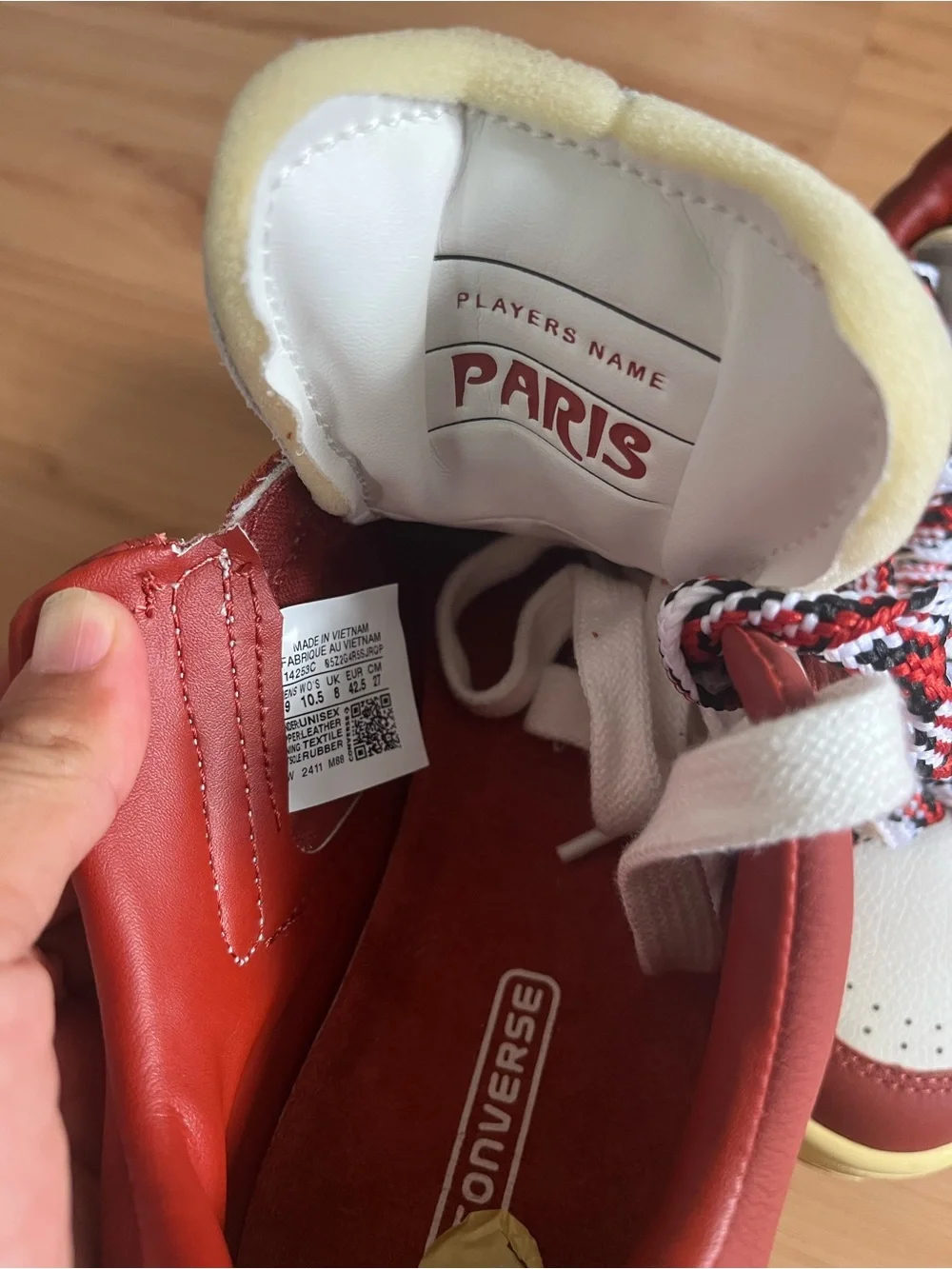 Converse Weapon OX Paris Men’s Walking Shoes Size 9.0 Ritual Red White Sneakers - Picture 10 of 10